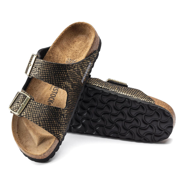 Birkenstock Arizona Microfiber Shiny Python Black