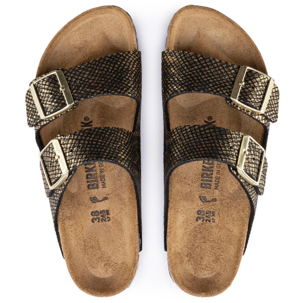Birkenstock Arizona Microfiber Shiny Python Black