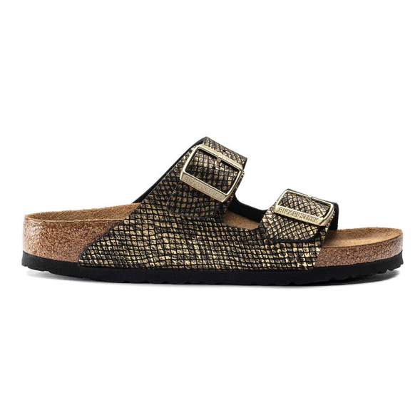 Birkenstock Arizona Microfiber Shiny Python Black