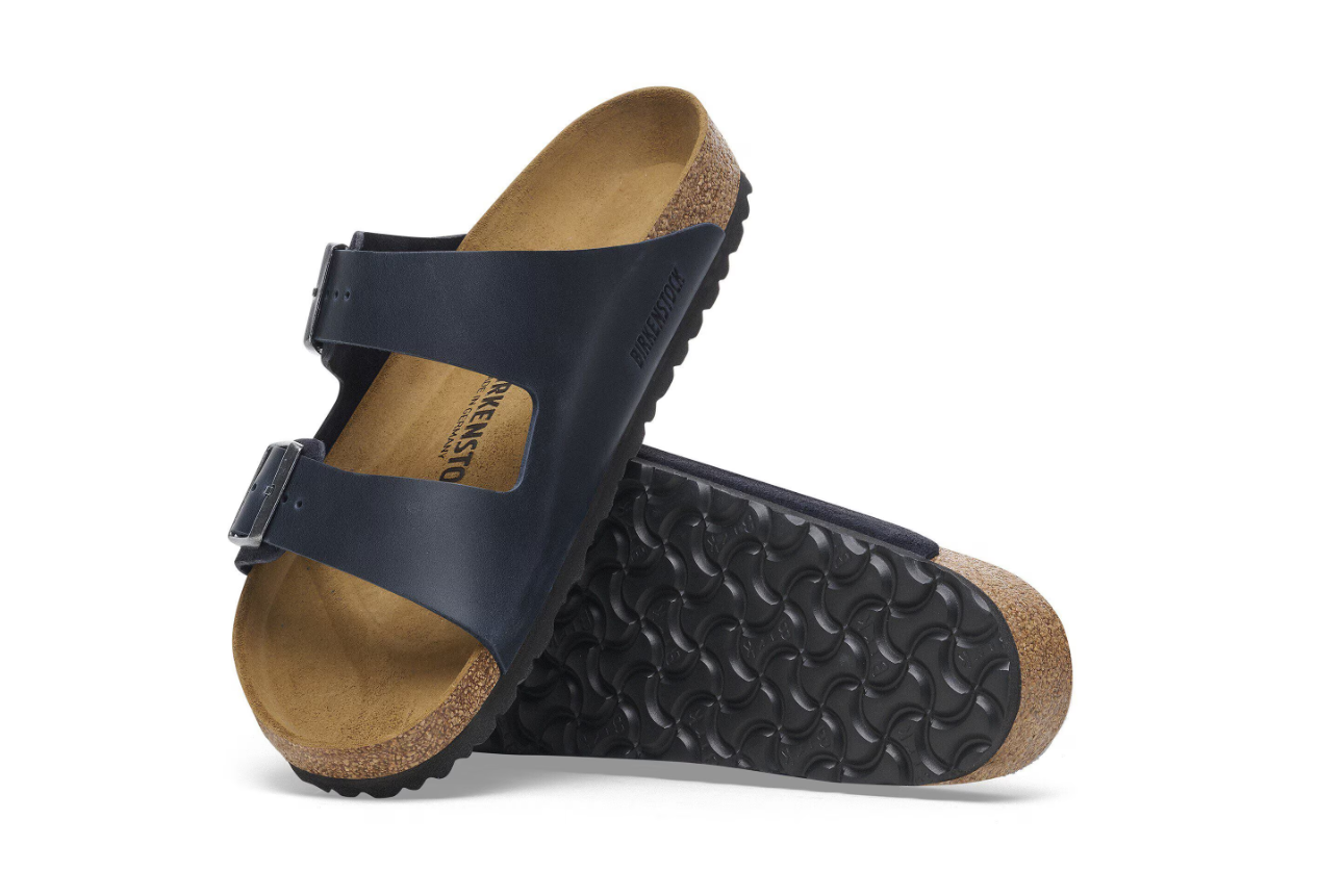 Birkenstock Arizona Mixed Leather Midnight Sandals