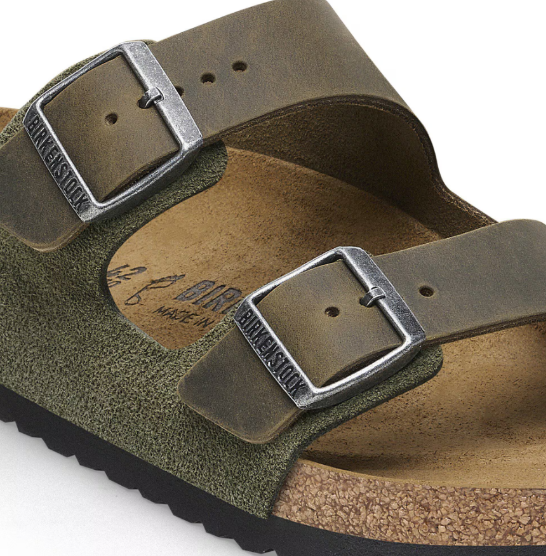 Birkenstock Arizona Mixed Leather Thyme Sandals