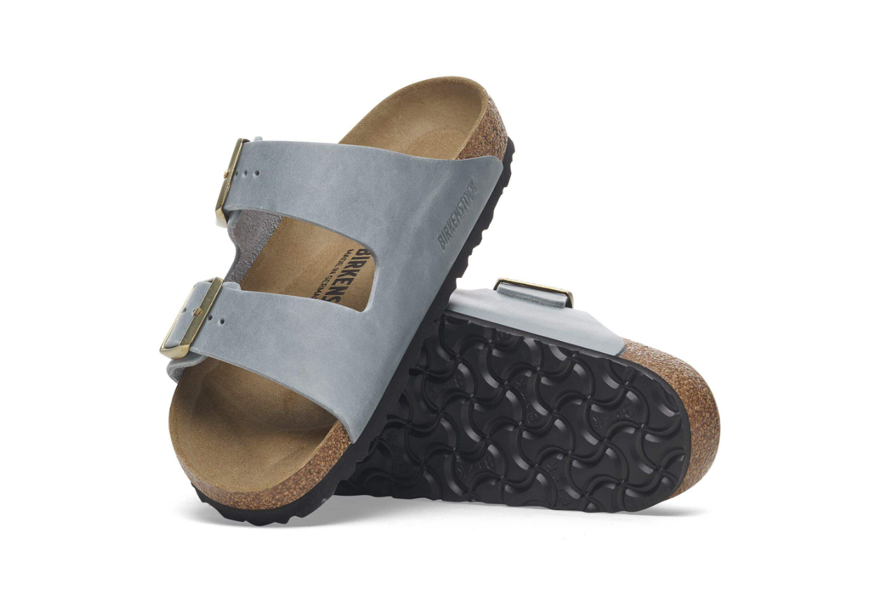 Birkenstock Arizona Waxy Leather Basalt Gray