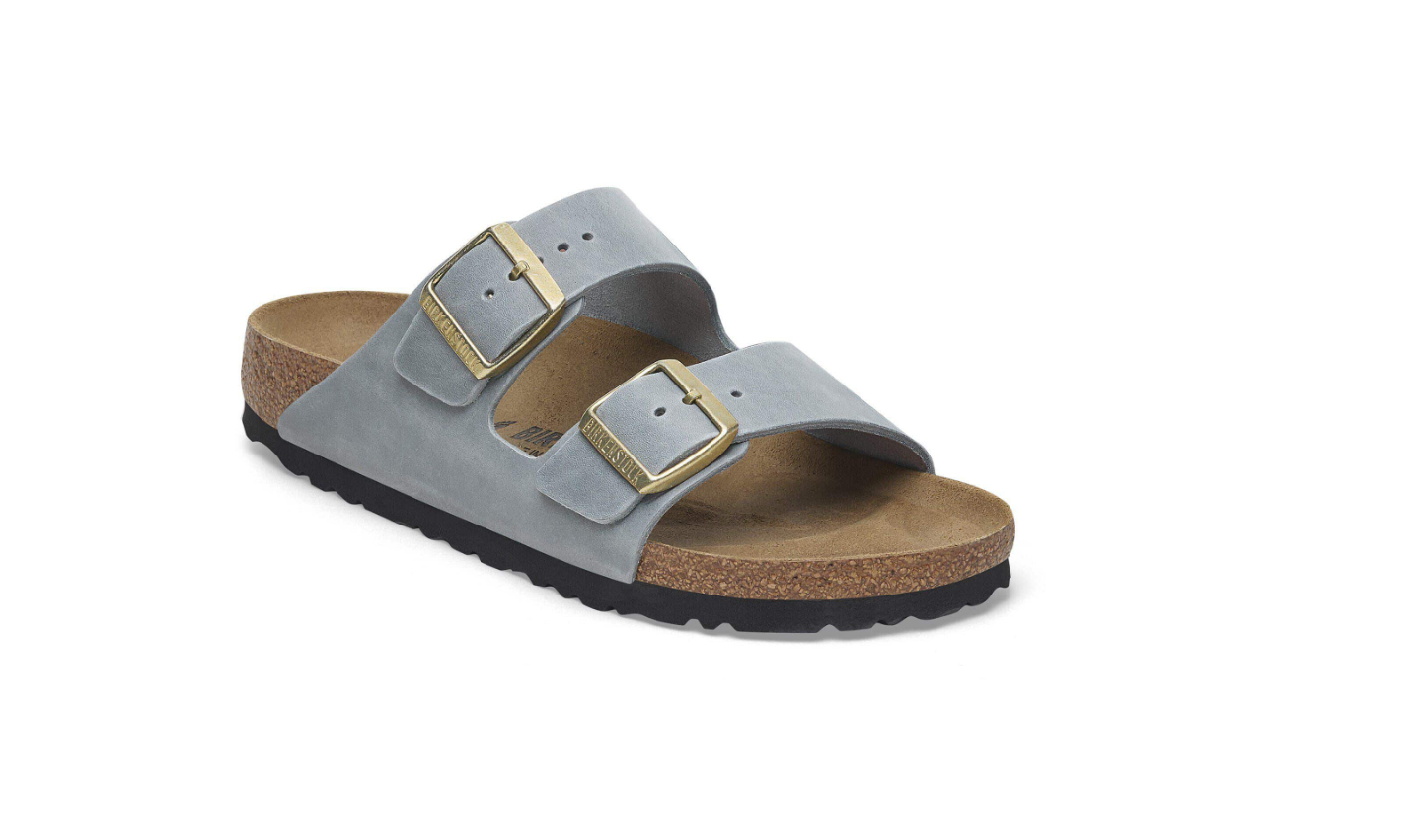 Birkenstock Arizona Waxy Leather Basalt Gray