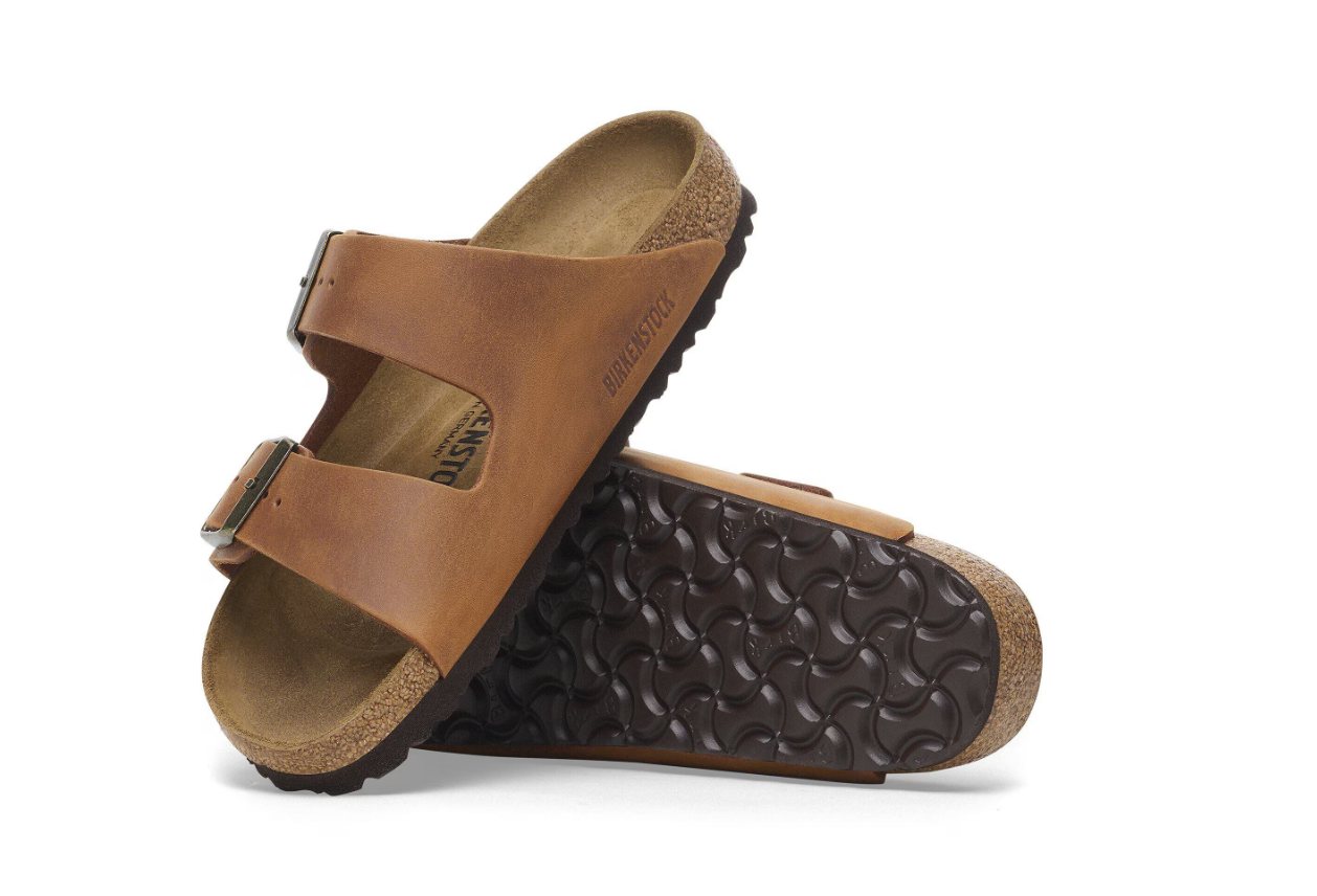 Birkenstock Arizona Oiled Leather Cognac Sandals