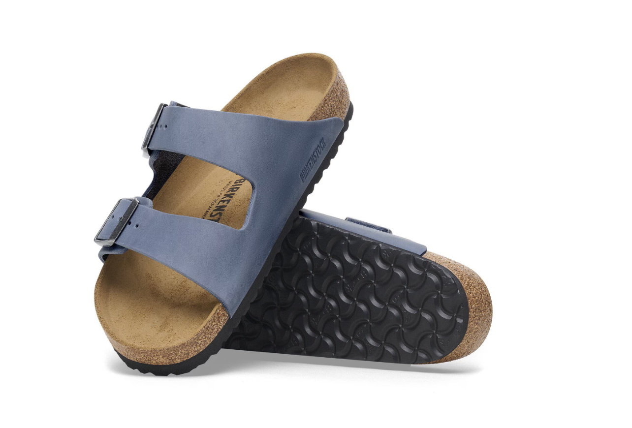 Birkenstock Arizona Oiled Leather Elemental Blue Sandals