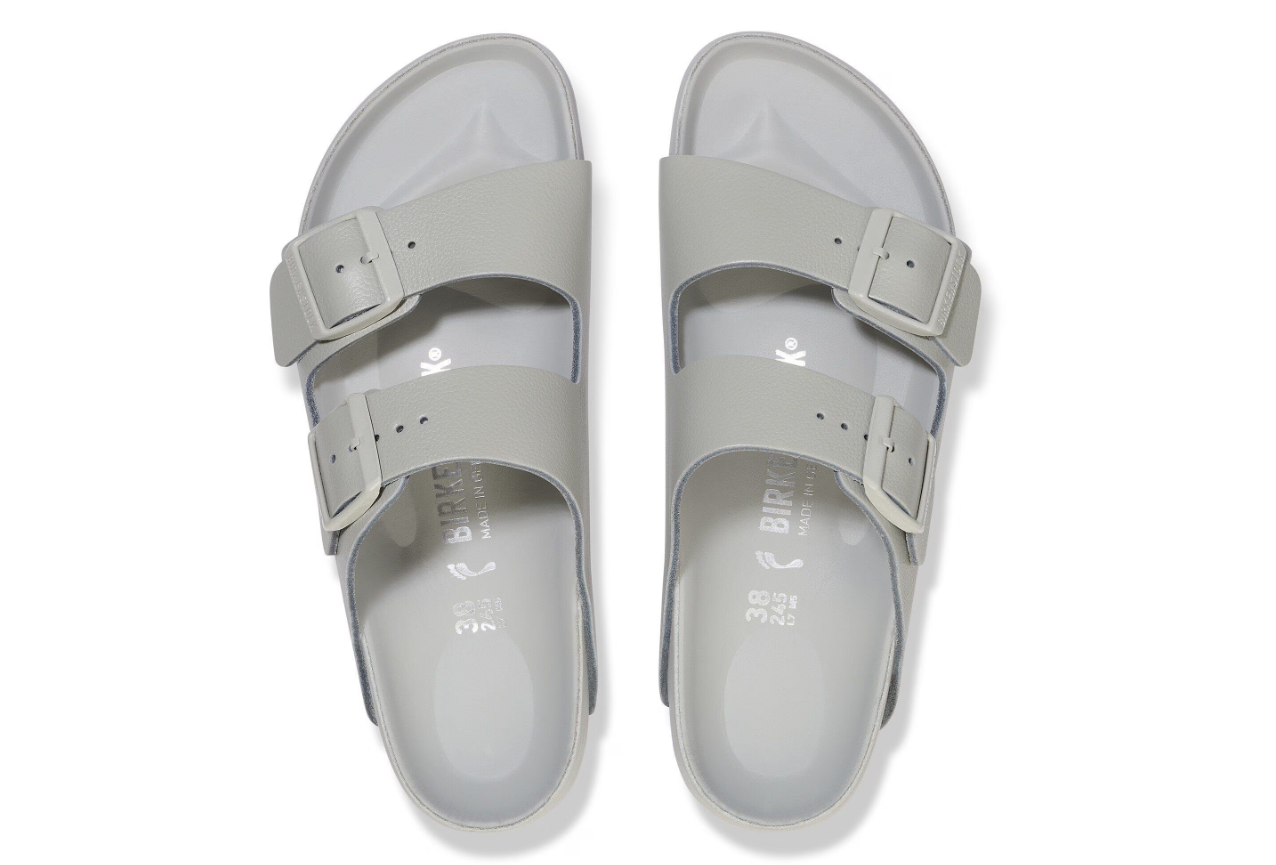 Birkenstock Arizona Exquisite Natural Leather Mineral Gray