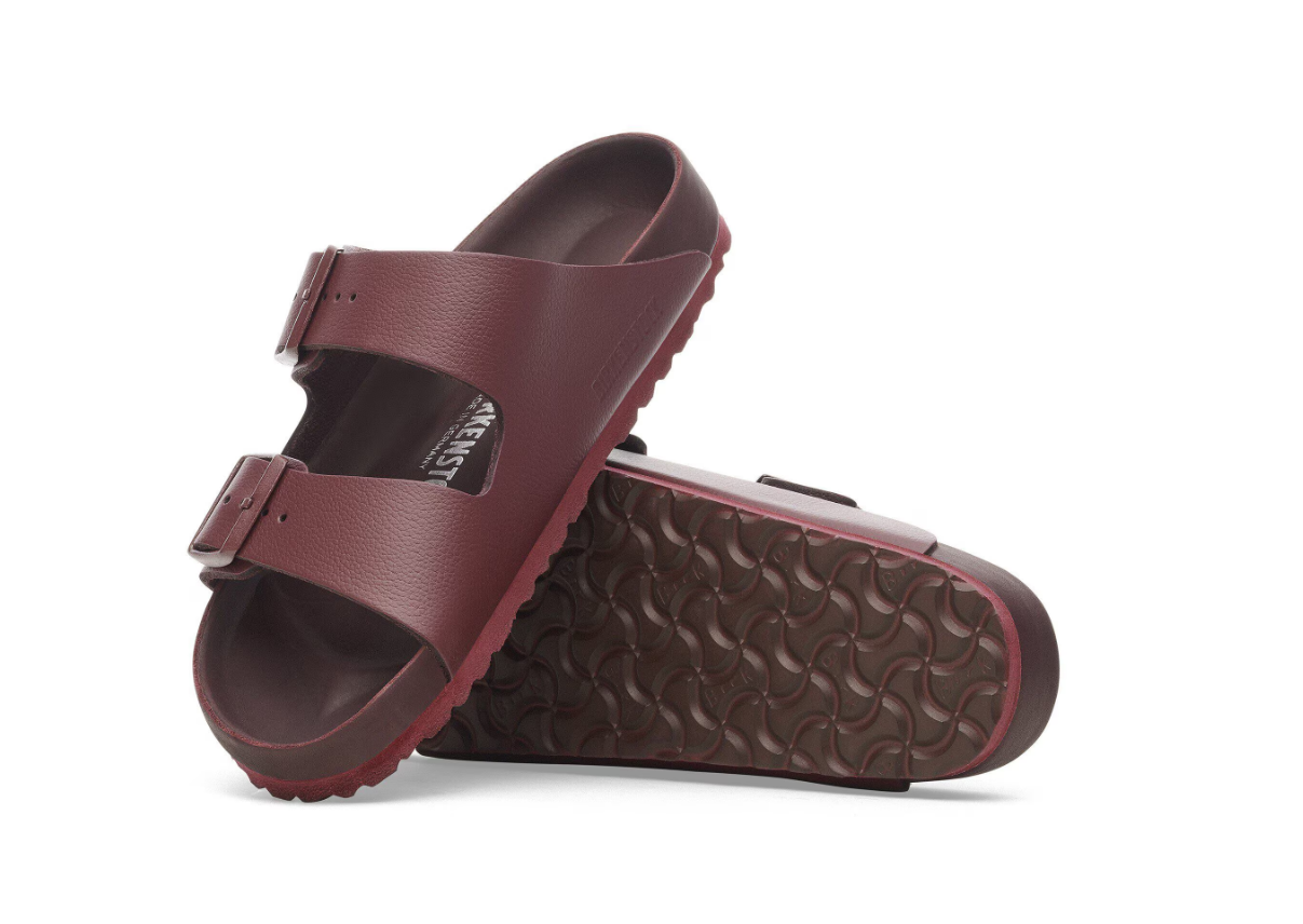 Birkenstock Arizona Exquisite Natural Leather Zinfandel