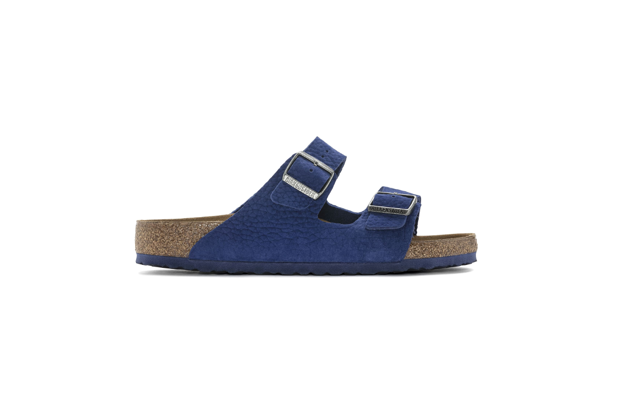 Birkenstock Arizona Nubuck Leather Desert Buck Indigo Blue
