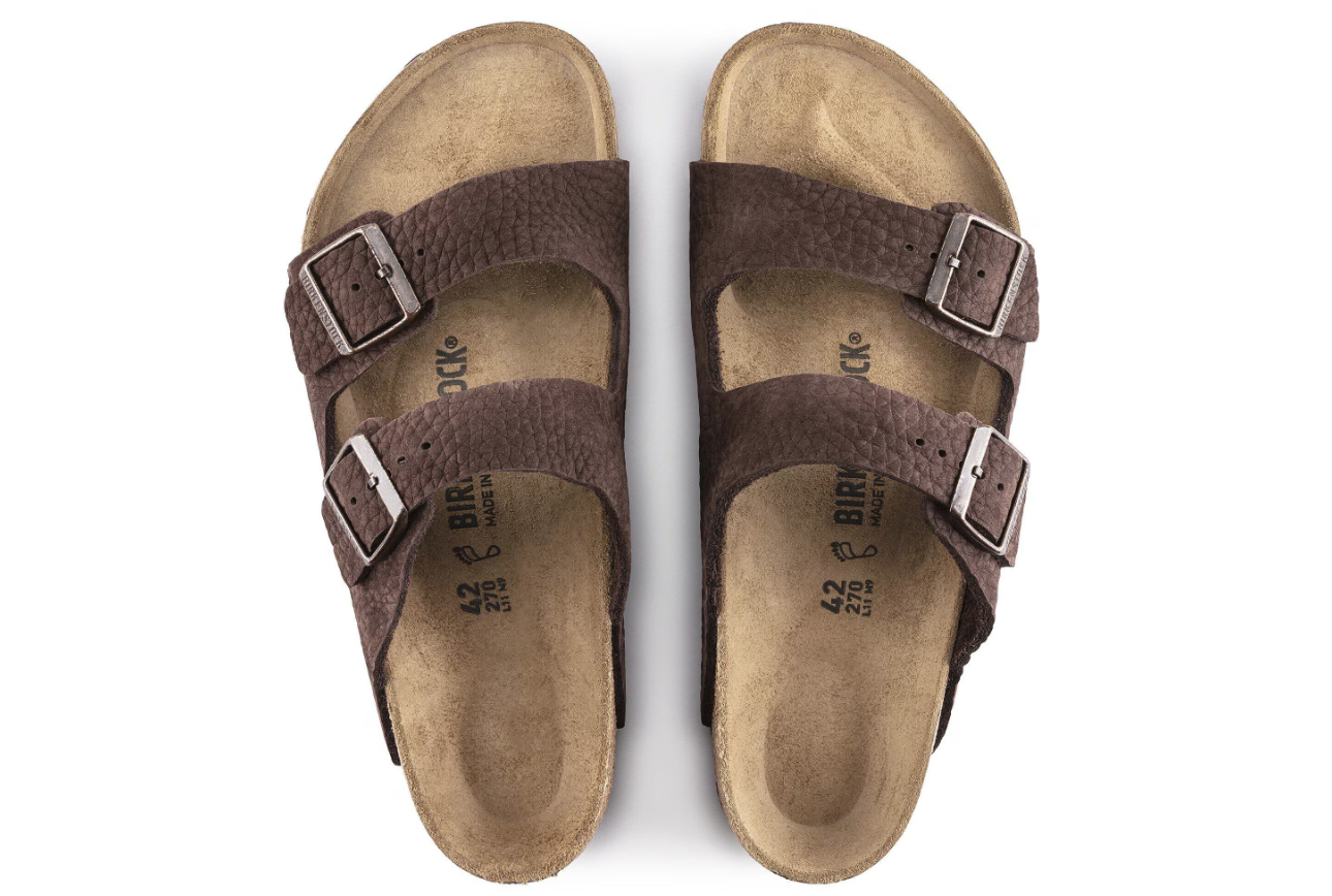 Birkenstock Arizona Nubuck Leather Desert Buck Roast