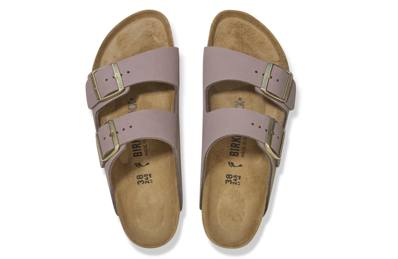 Birkenstock Arizona Nubuck Leather Faded Purple