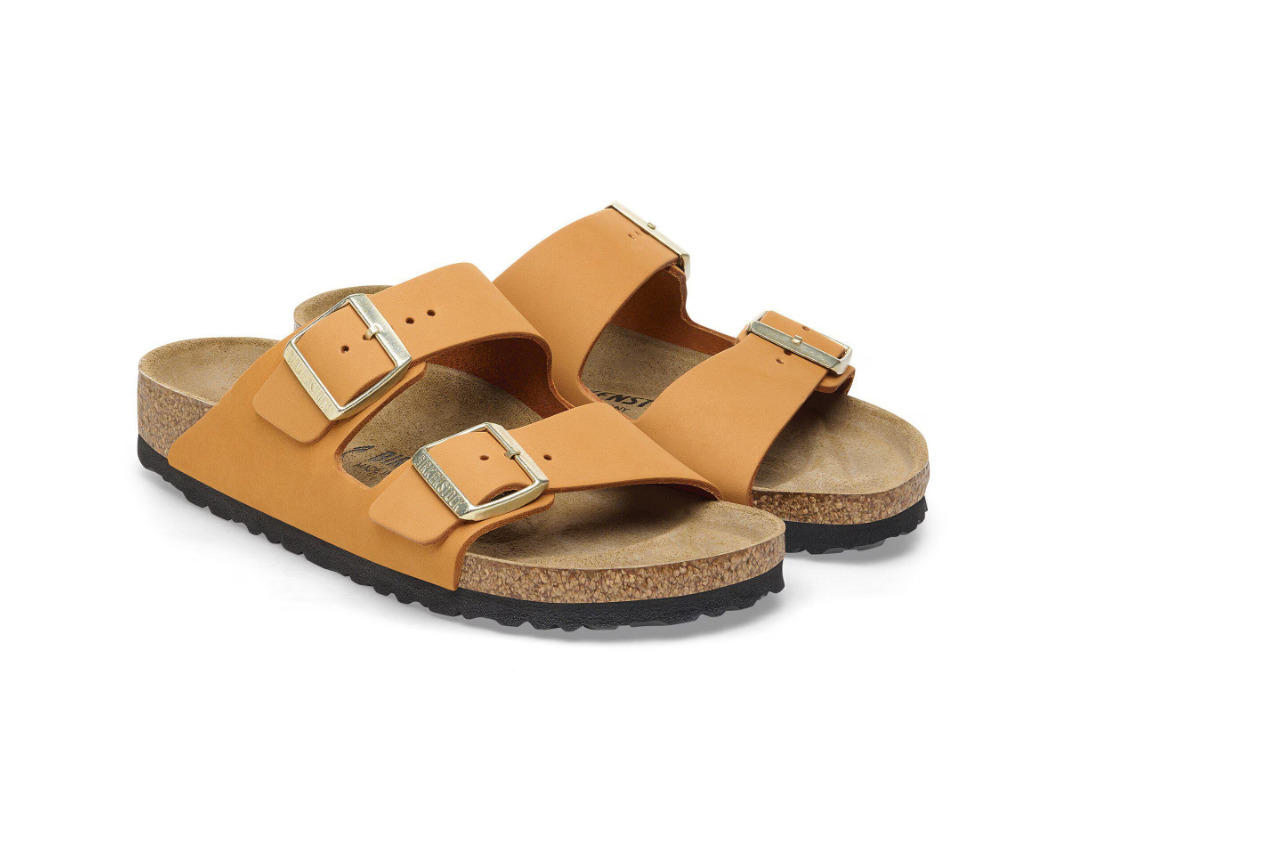 Birkenstock Arizona Nubuck Leather Burnt Orange