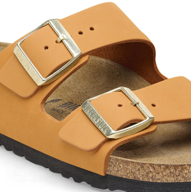 Birkenstock Arizona Nubuck Leather Burnt Orange