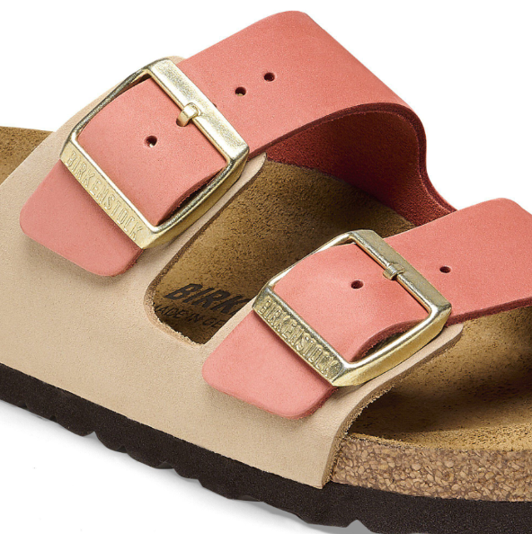 Birkenstock Arizona Nubuck Leather Mars Red - Sandcastle, Regular