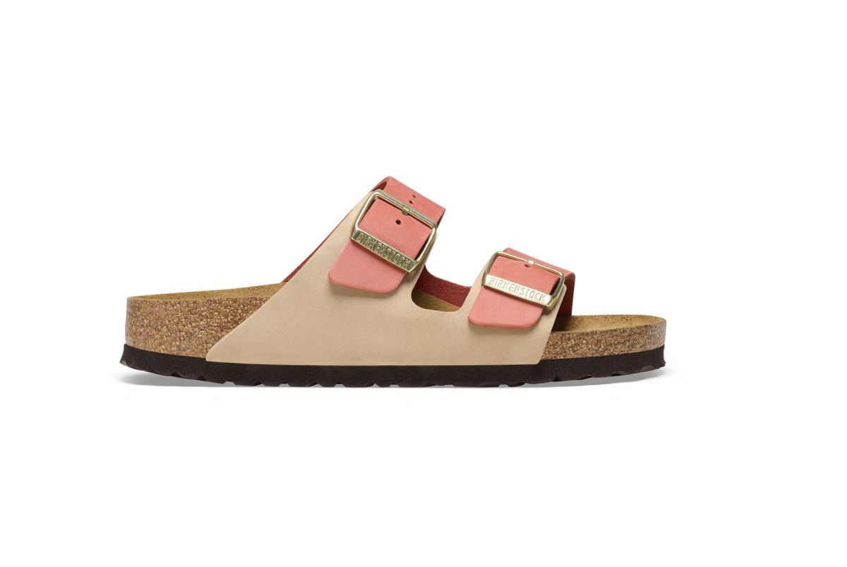 Birkenstock Arizona Nubuck Leather Mars Red - Sandcastle, Regular