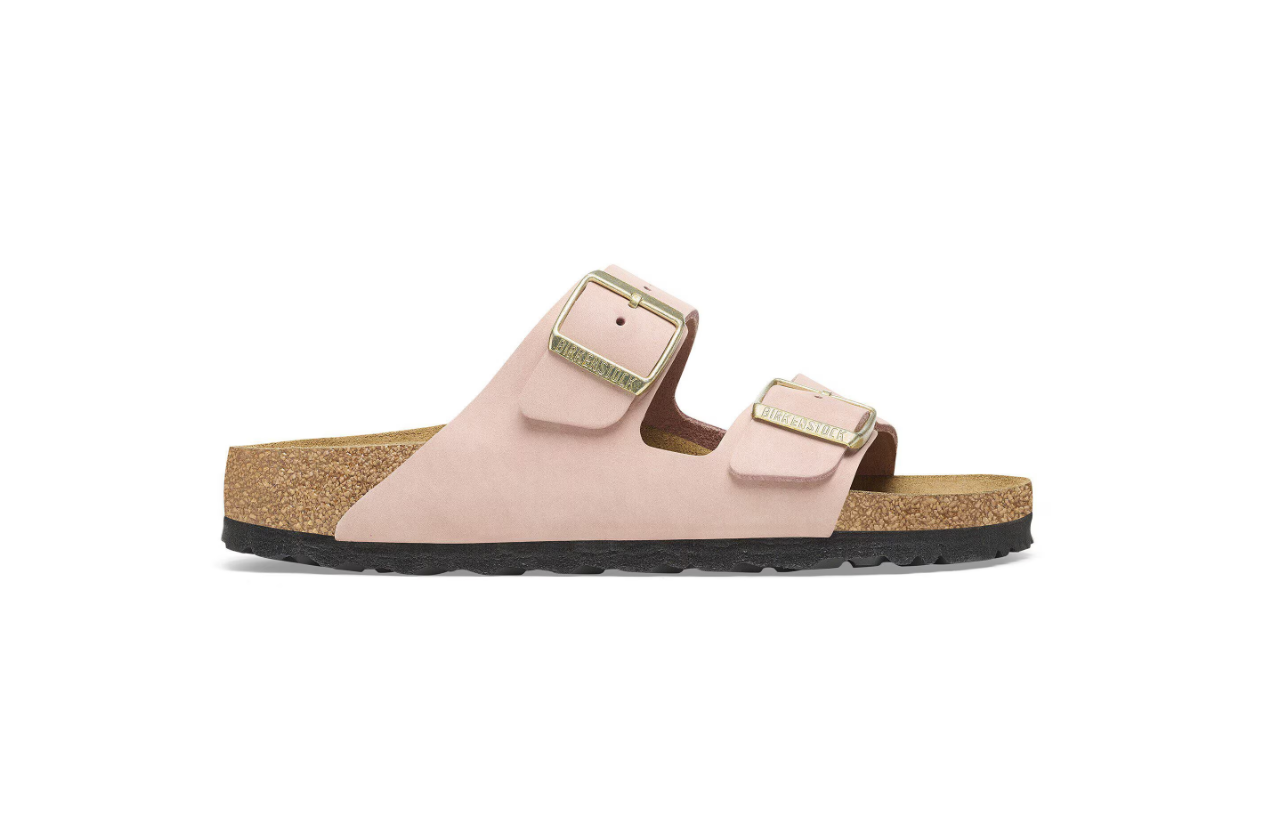 Birkenstock Arizona Soft Footbed Nubuck Leather Soft Pink