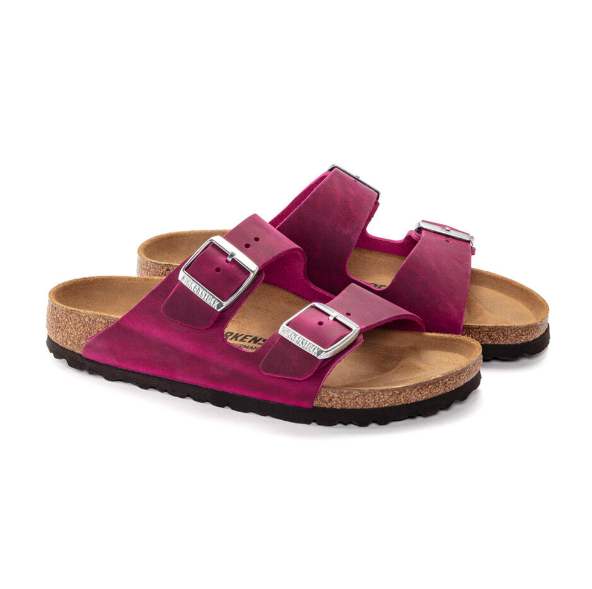 Birkenstock Arizona Oiled Leather Festival Fuchsia