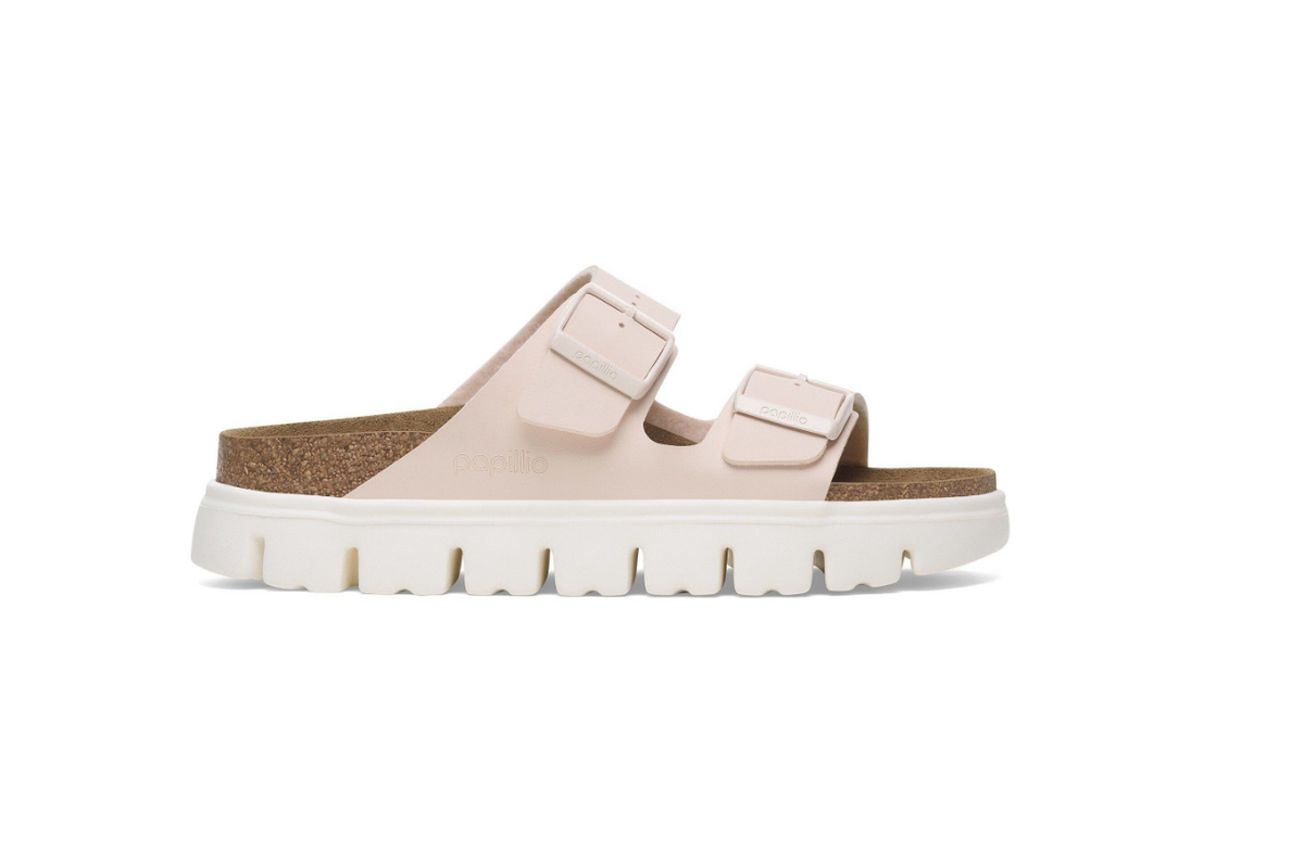 Birkenstock Arizona Chunky Birko-Flor - Light Rose, Narrow