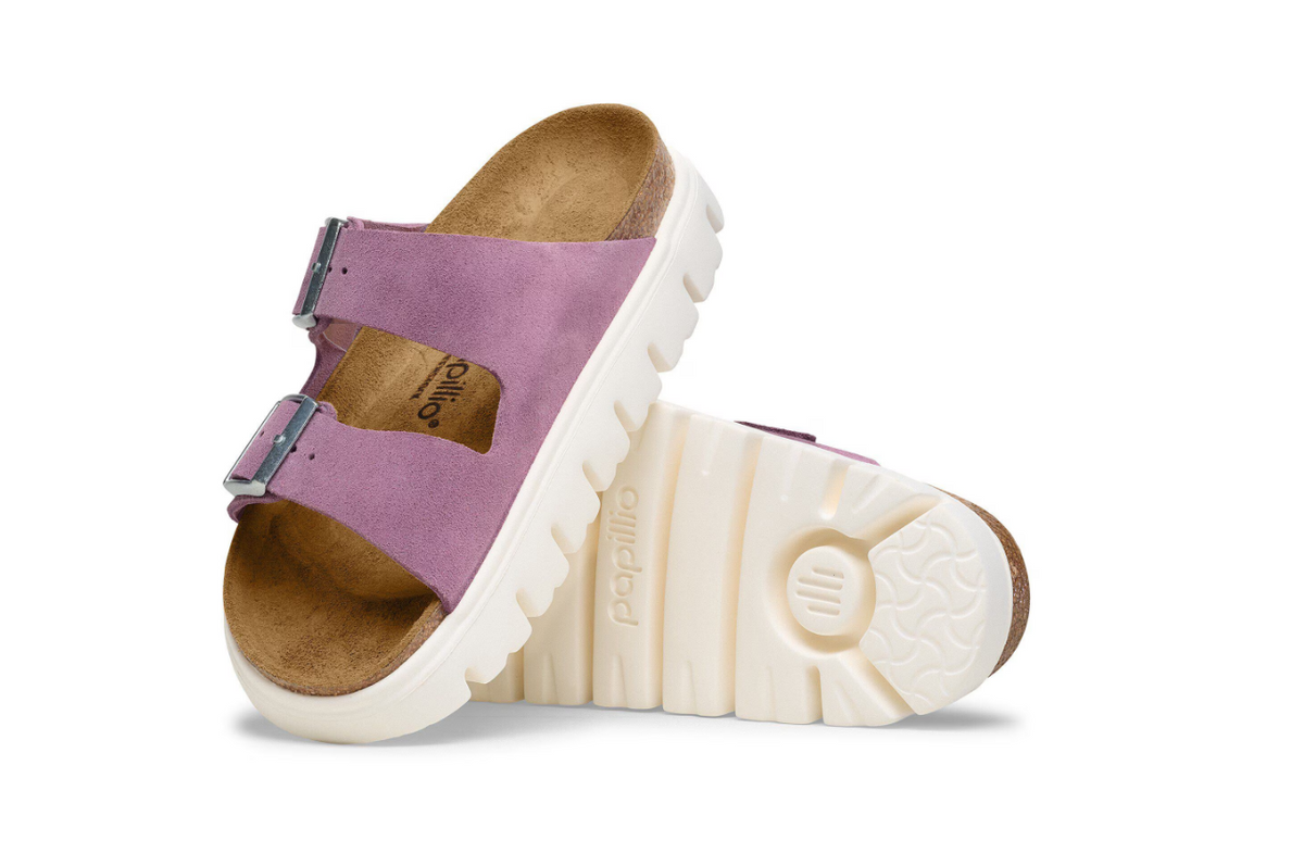 Birkenstock Arizona Chunky Suede Leather - Mauve, Narrow