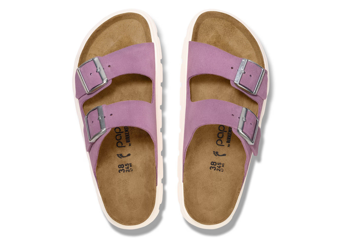 Birkenstock Arizona Chunky Suede Leather - Mauve, Narrow