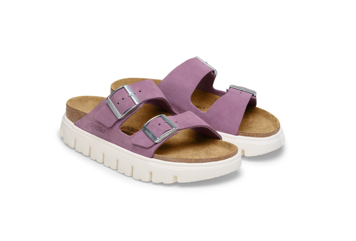 Birkenstock Arizona Chunky Suede Leather - Mauve, Narrow