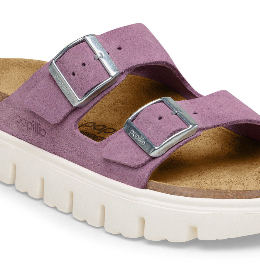 Birkenstock Arizona Chunky Suede Leather - Mauve, Narrow