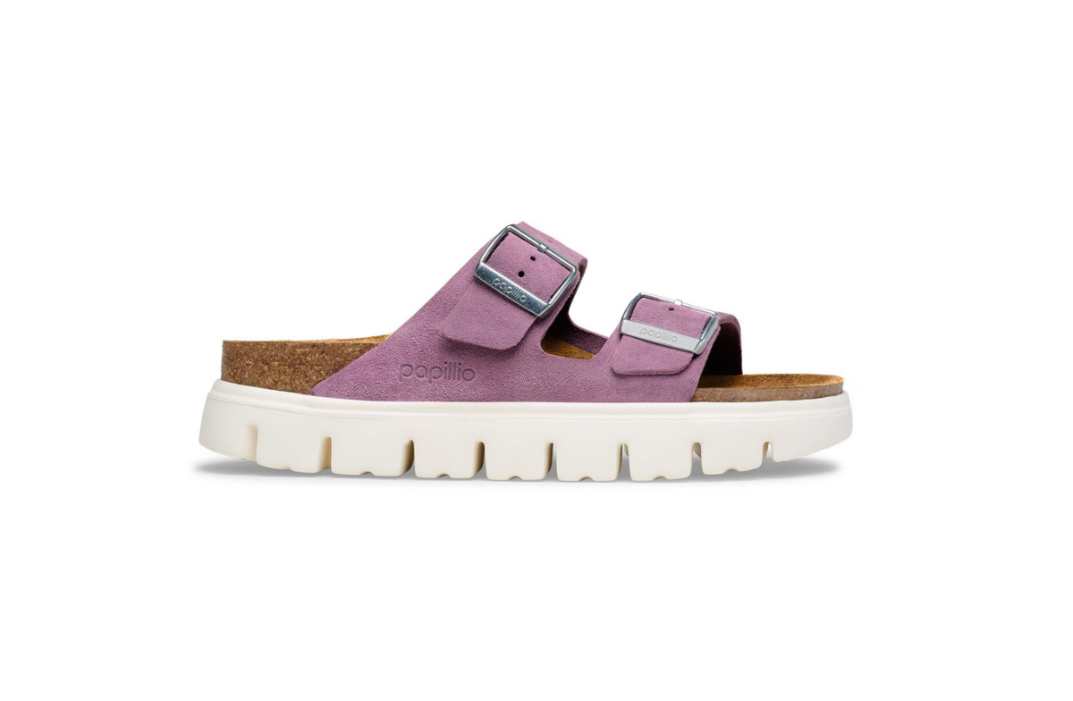 Birkenstock Arizona Chunky Suede Leather - Mauve, Narrow