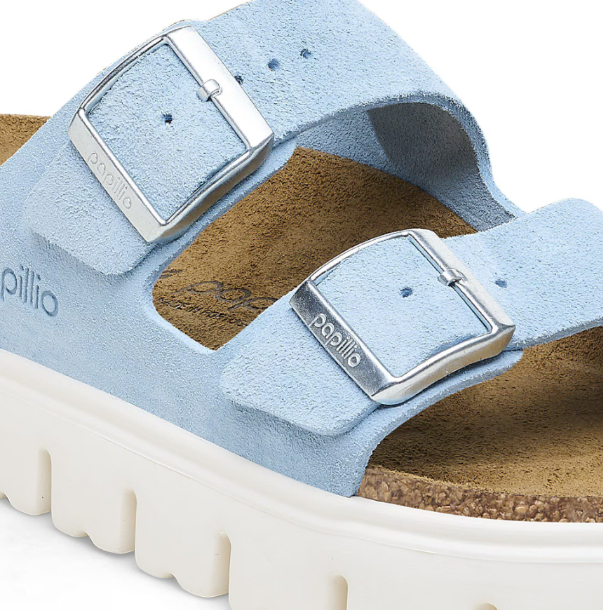 Birkenstock Arizona Chunky Suede Leather Mineral Blue
