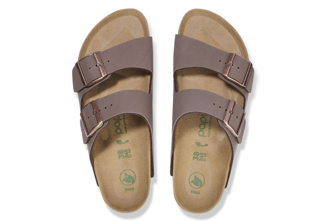 Birkenstock Arizona PAP Flex Platform Birko-Flor Sandals Mocca