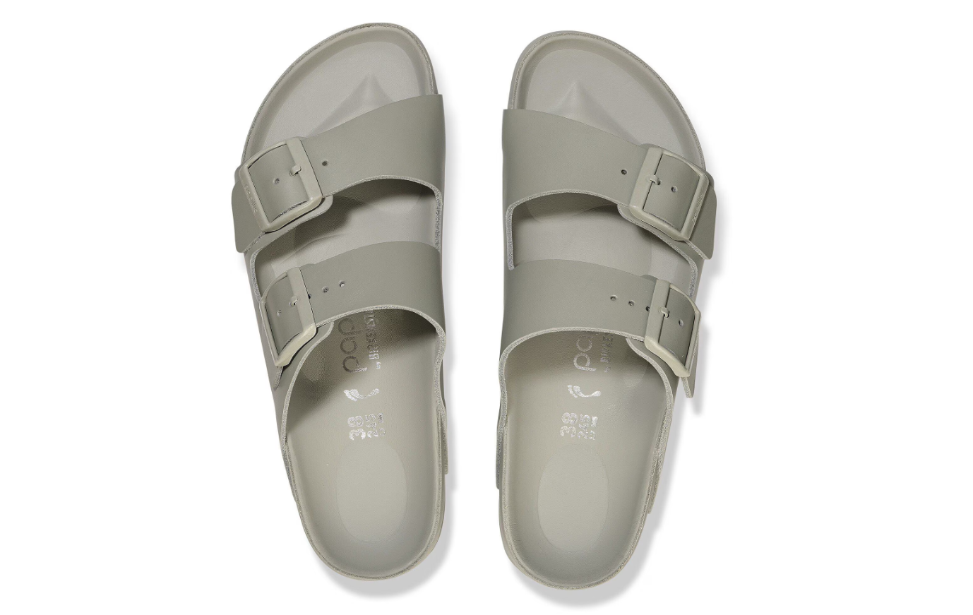 Birkenstock Arizona PAP Flex Platform Natural Leather Exquisite Mineral Gray