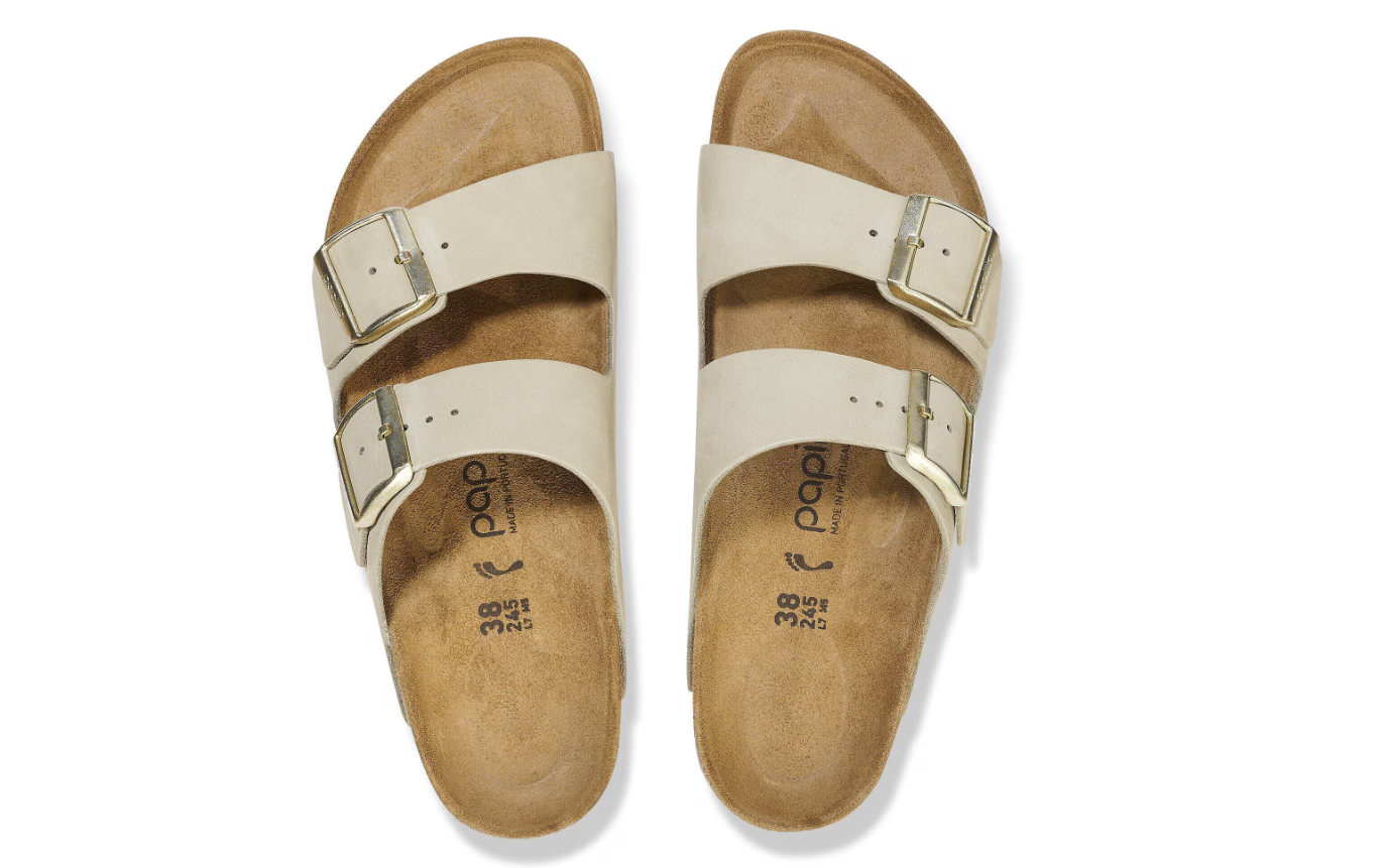 Birkenstock Arizona PAP Flex Platform Nubuck Leather Eucalyptus