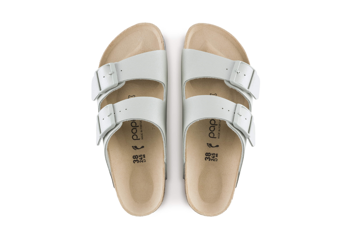 Birkenstock Arizona Platform Birko-Flor Icy Metallic Mineral