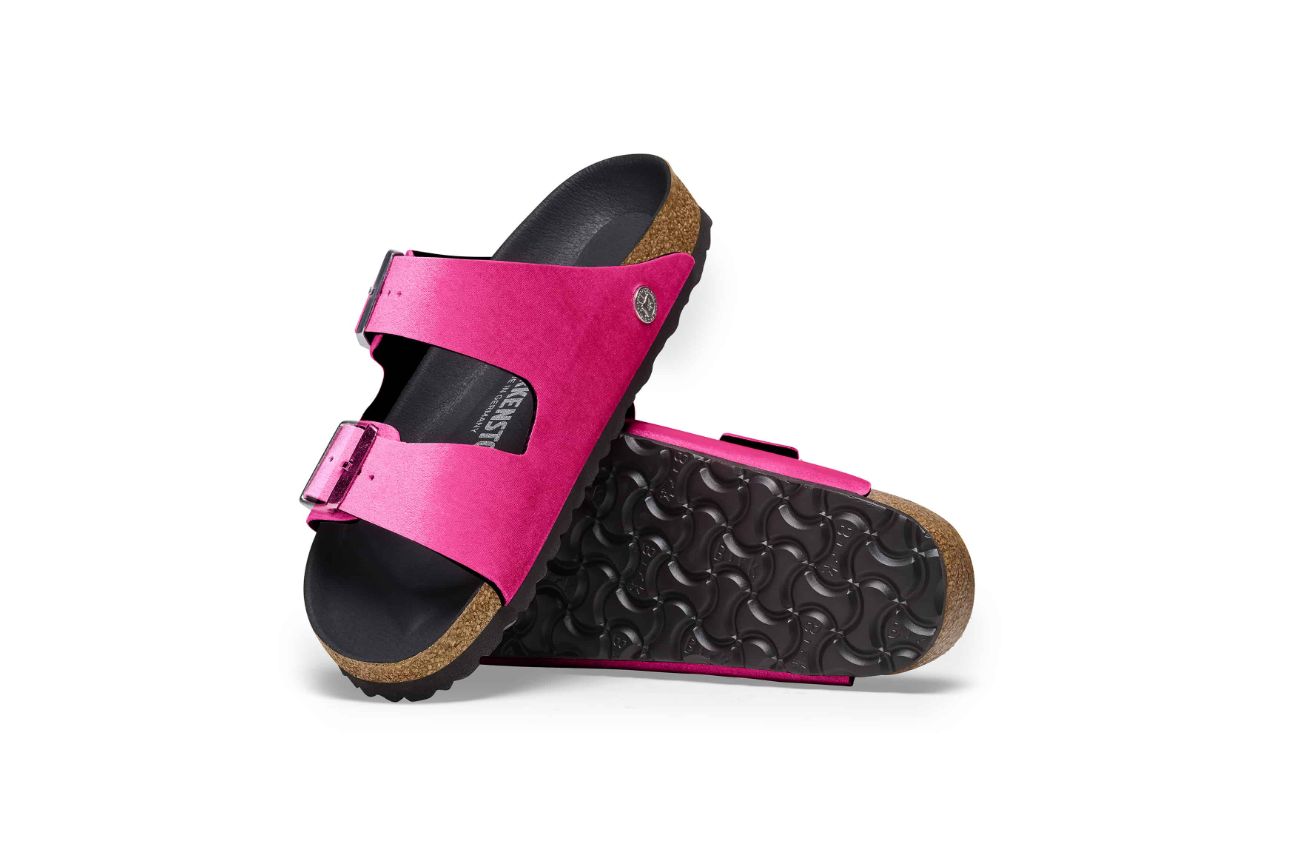 Birkenstock Arizona Rivet Logo Velvet Pink