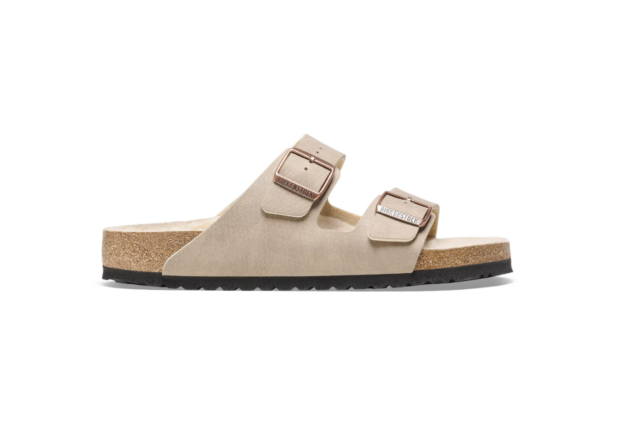 Birkenstock Arizona Shearling Synthetics Desert Dust Gray Taupe