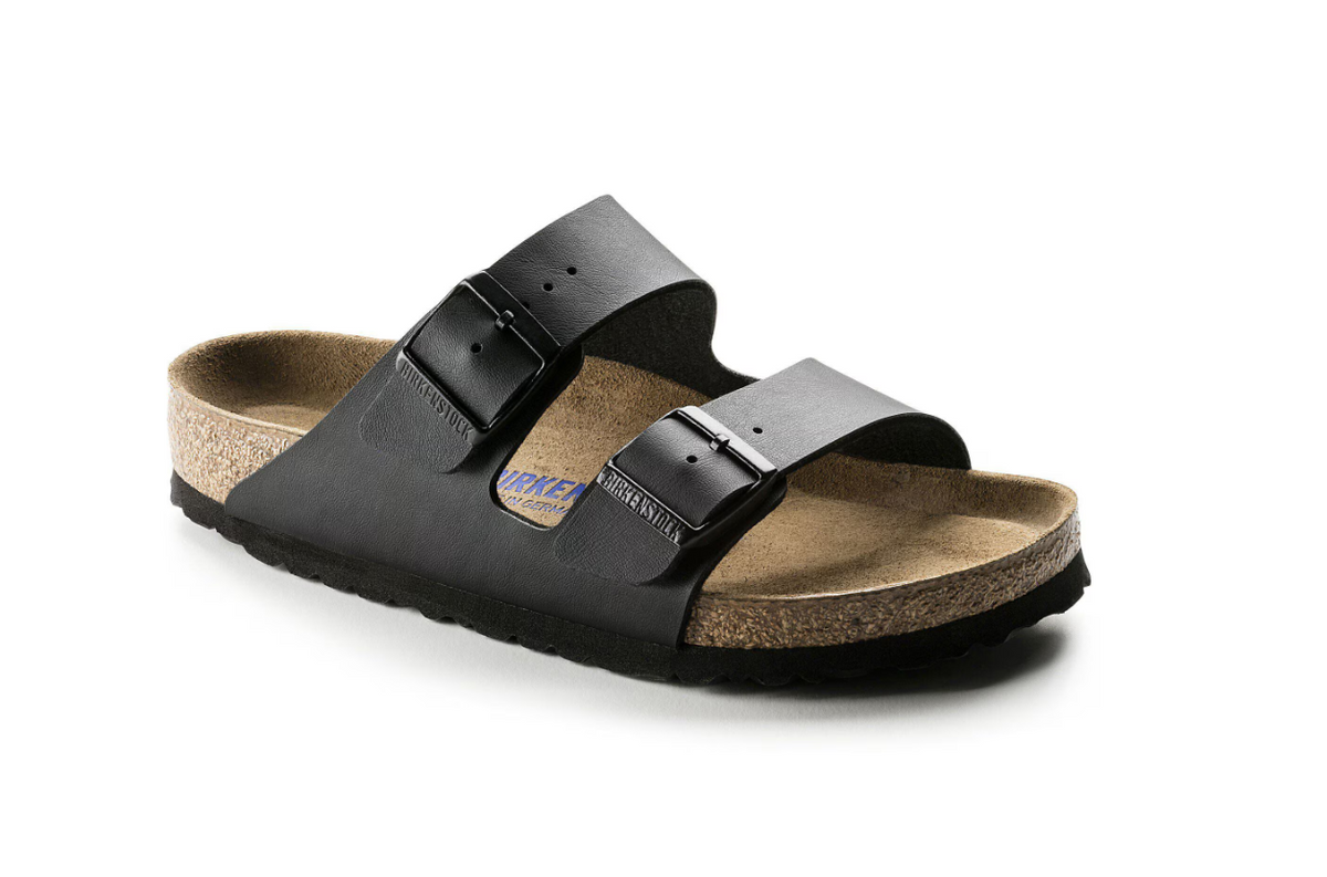 Birkenstock Arizona Soft Footbed Birko-Flor Black Sandals