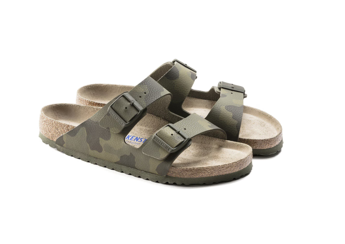 Birkenstock Arizona Soft Footbed Birko-Flor Desert Soil Camo Green