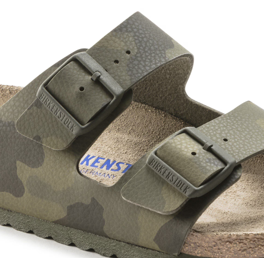 Birkenstock Arizona Soft Footbed Birko-Flor Desert Soil Camo Green
