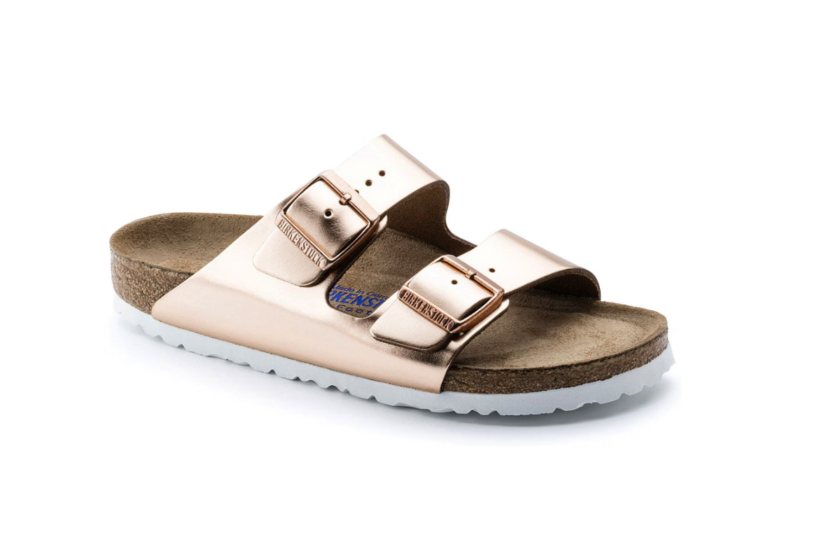 Birkenstock Arizona Soft Footbed Natural Leather Metallic - Copper, Regular
