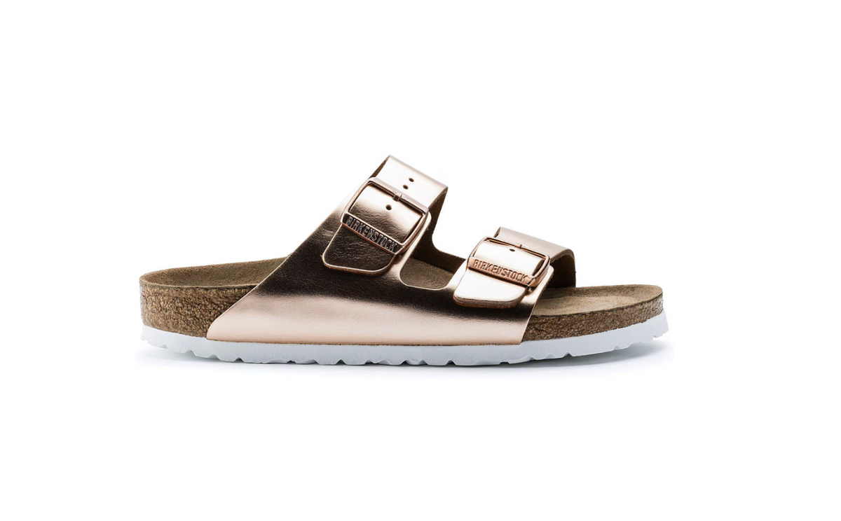 Birkenstock Arizona Soft Footbed Natural Leather Metallic - Copper, Regular