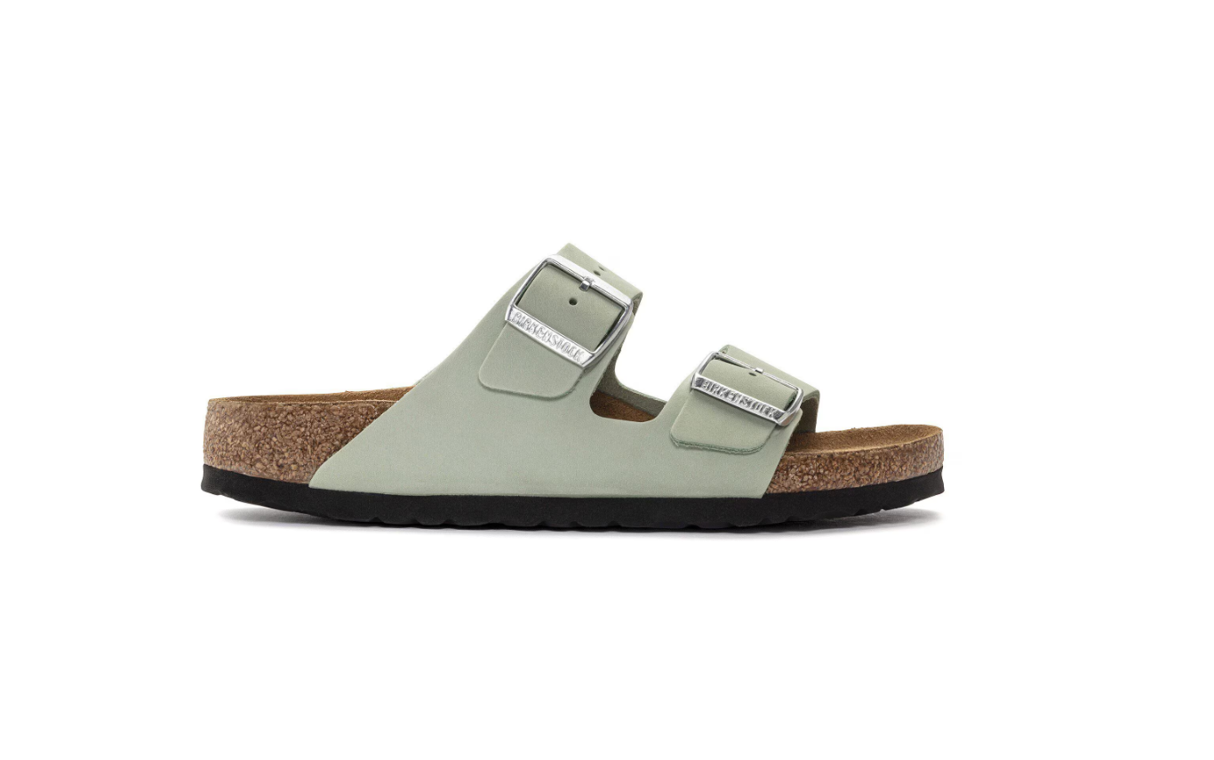 Birkenstock Arizona Soft Footbed Nubuck Leather Matcha
