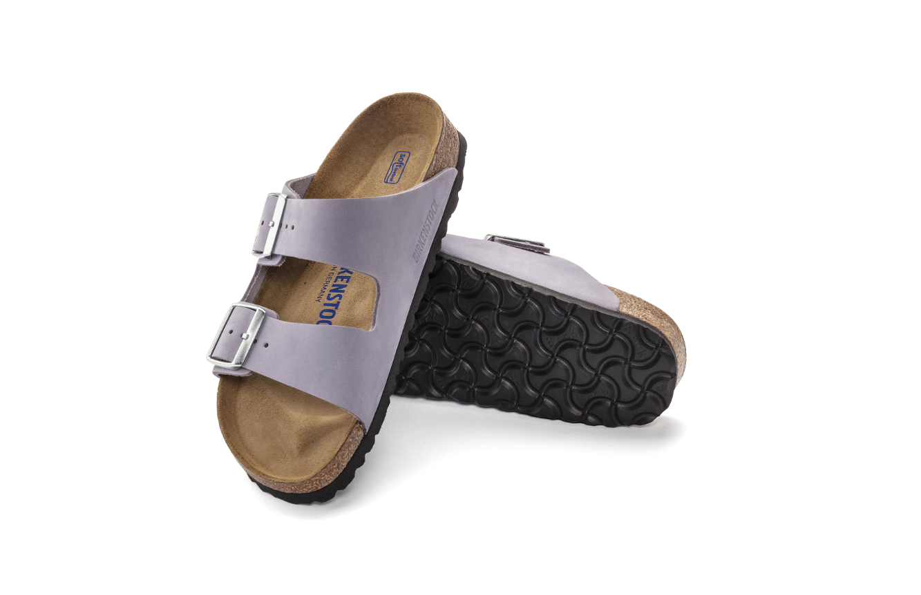 Birkenstock Arizona Soft Footbed Nubuck Leather Purple Fog