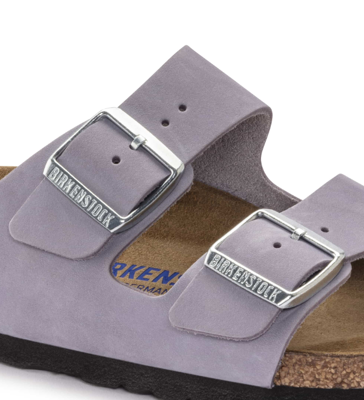 Birkenstock Arizona Soft Footbed Nubuck Leather Purple Fog