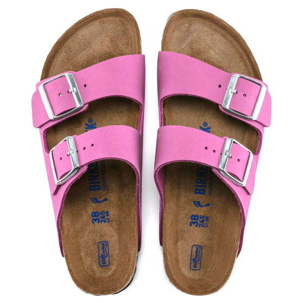 Birkenstock Arizona Soft Footbed Nubuck Leather Purple - Orchid, Narrow
