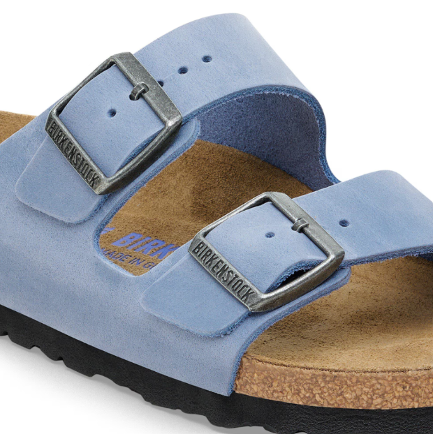 Birkenstock Arizona Soft Footbed Oiled Leather  - Elemental Blue, Regular