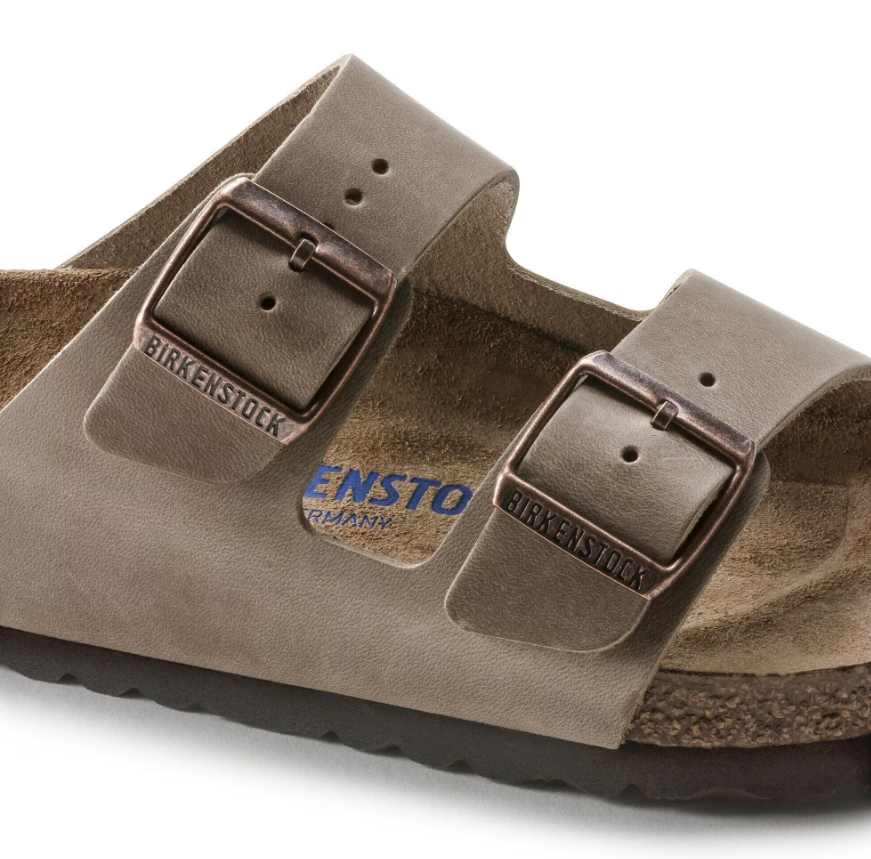 Birkenstock Arizona Soft Footbed Oiled Leather Tobacco - Brown, Regular