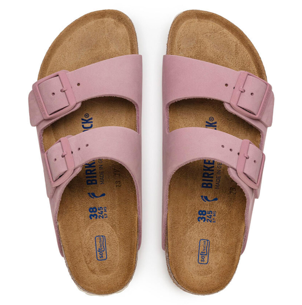 Birkenstock Arizona Soft Footbed Nubuck Leather Orchid