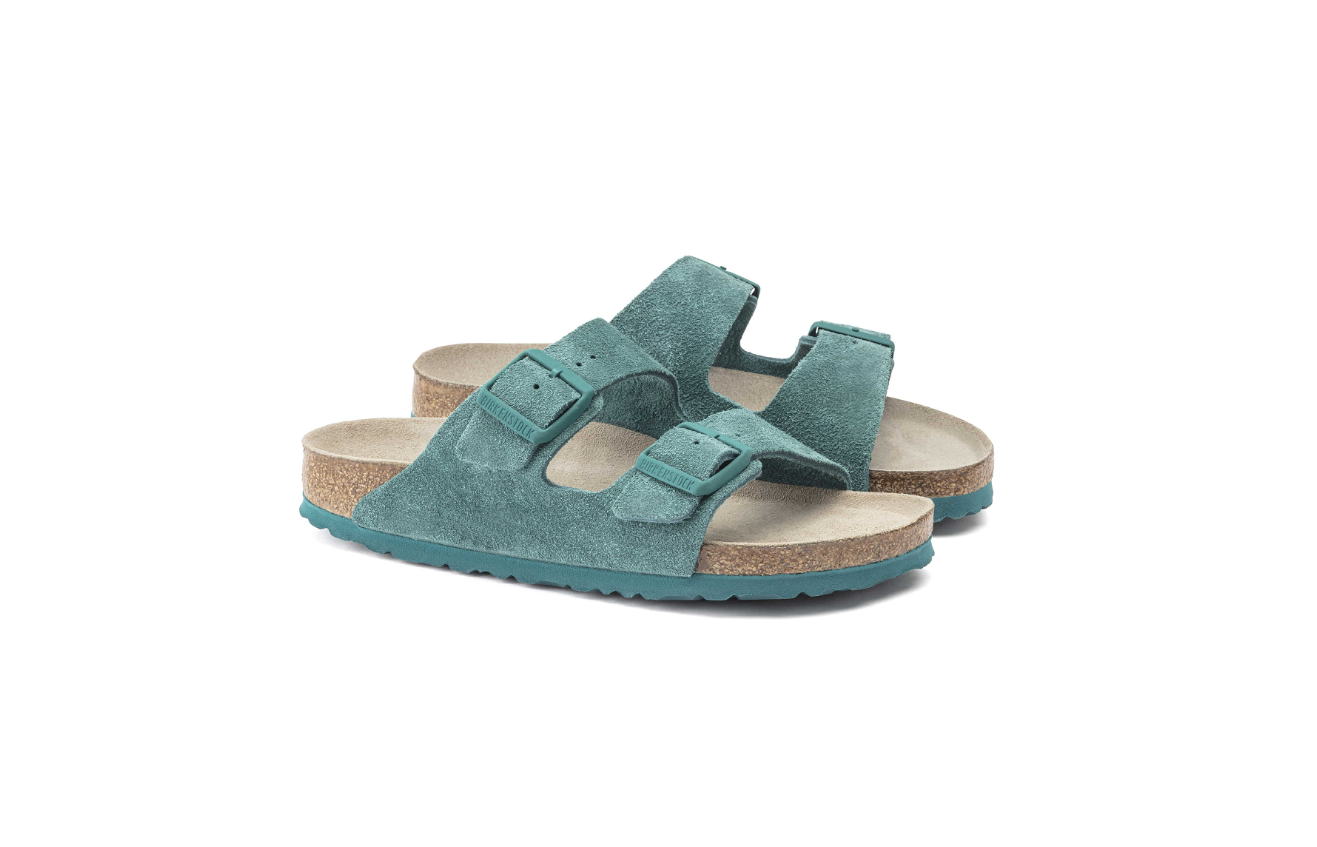 Birkenstock Arizona Soft Footbed Suede Leather Dark Teal