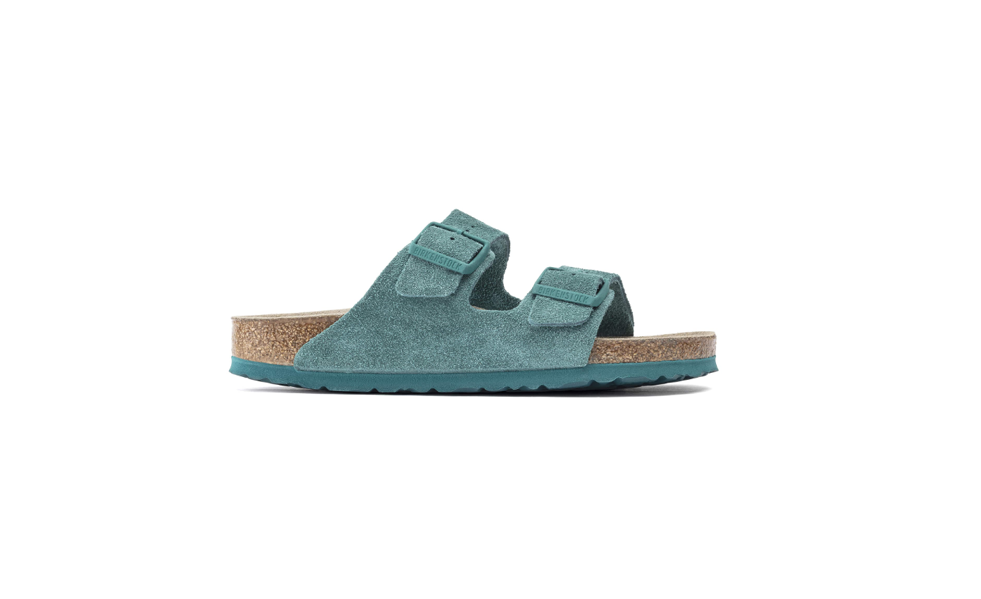 Birkenstock Arizona Soft Footbed Suede Leather Dark Teal