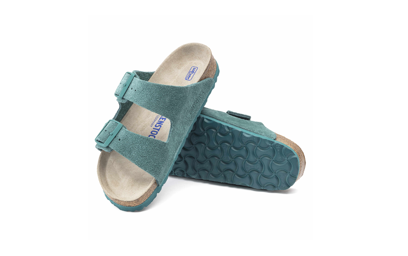 Birkenstock Arizona Soft Footbed Suede Leather Dark Teal