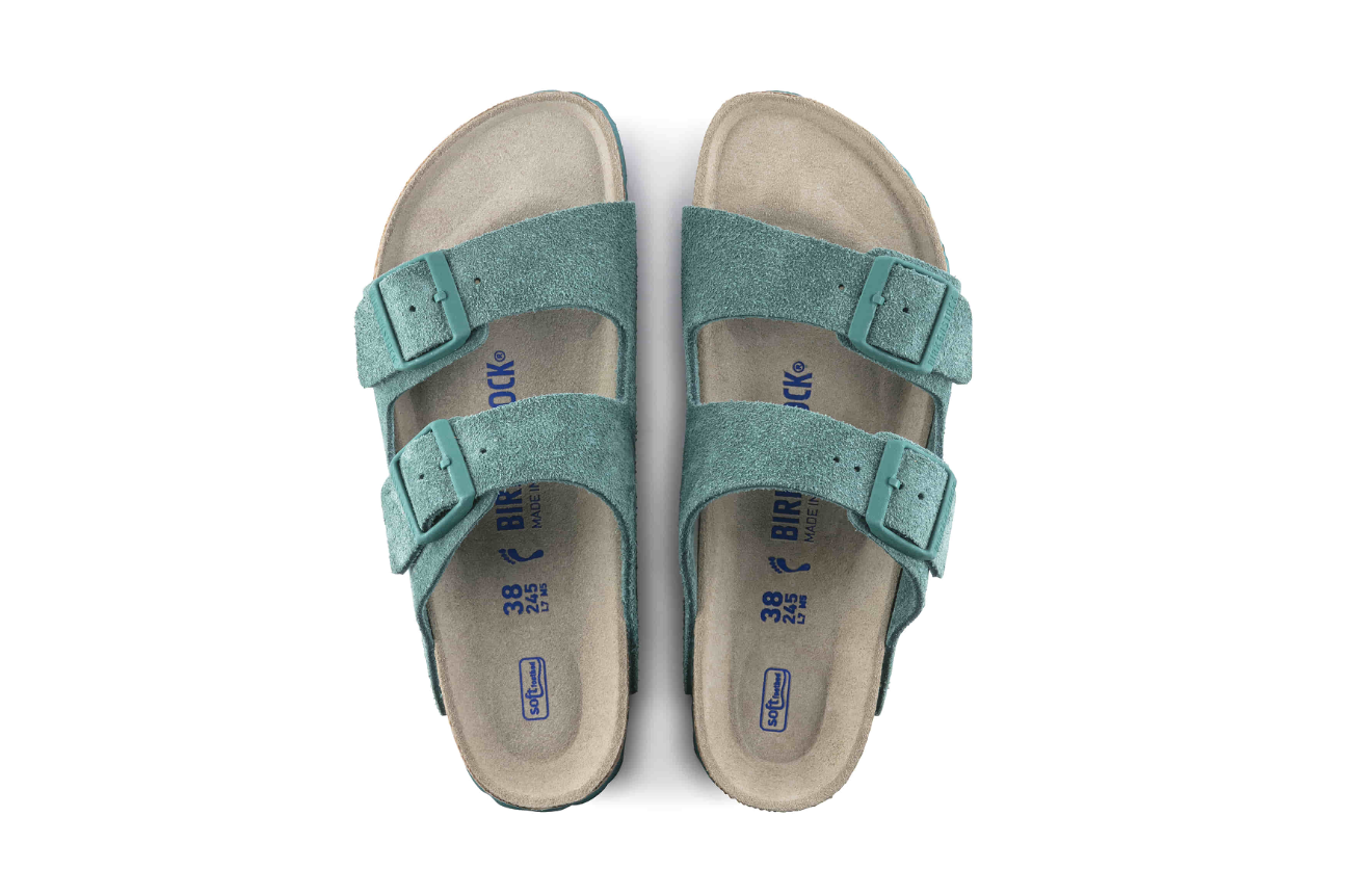 Birkenstock Arizona Soft Footbed Suede Leather Dark Teal