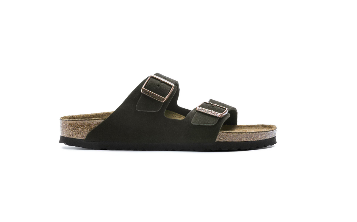 Birkenstock Arizona Soft Footbed Suede Leather - Mocha, Regular